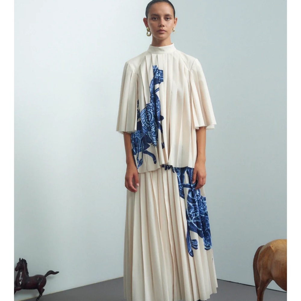 Alémais “Rider” pleat skirt, XS